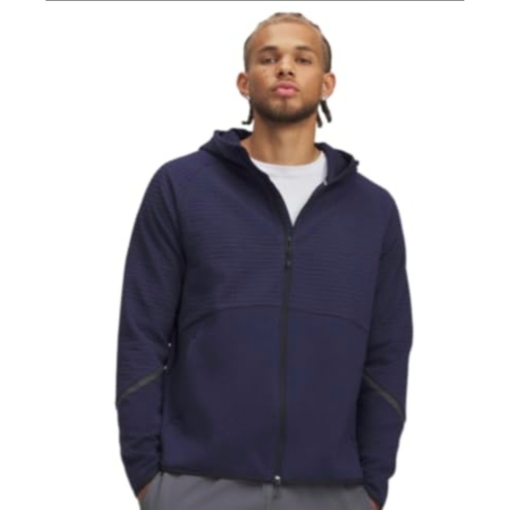 NWT‎ Under Armour Unstoppable Tech Fleece Grid Full Zip Hoodie Jacket Mens Small